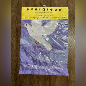 Evergreen Decorative Garden Flag Dove On The Wings Of An Angel
